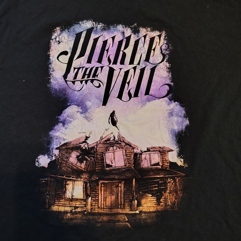 Pierce The Veil Collide With The Sky House Graphic‎ Band Tee Black 2XL